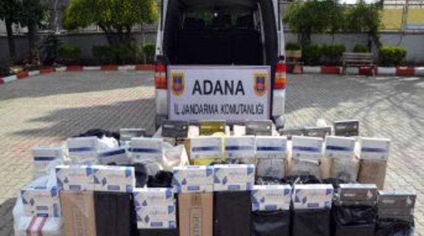 Adana'da 14 Bin 600 Paket Ka&ccedil;ak Sigara Ele Ge&ccedil;irildi