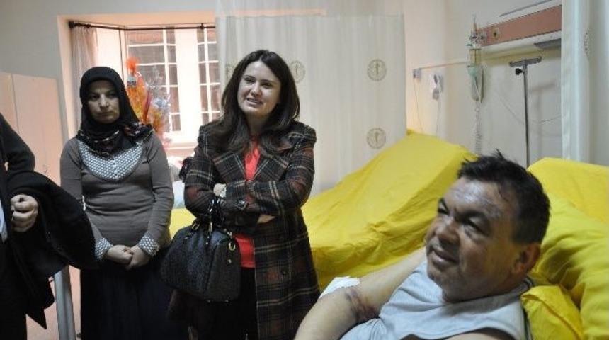 Milletvekili Y&uuml;ksel'den Ge&ccedil;miş Olsun Ziyareti