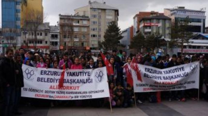 Erzurumlu 150 &Ouml;ğrenci &Ccedil;anakkale'ye Gitti