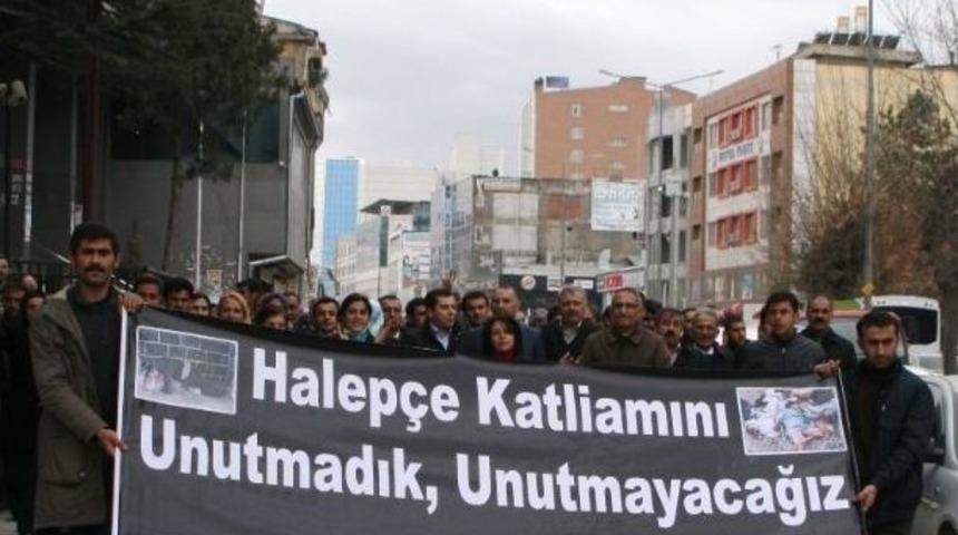 Van&rsquo;da Halep&ccedil;e Katliamı Kınandı