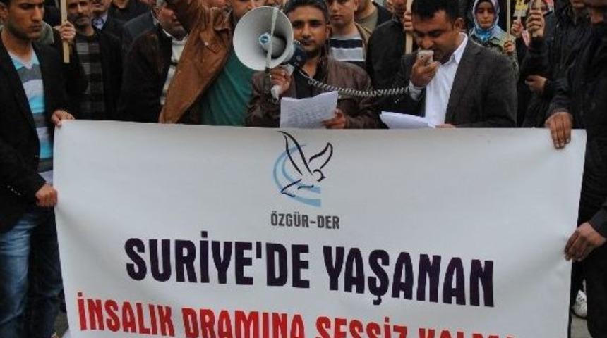 &Ouml;zg&uuml;r-der Suriye&rsquo;de Yaşanan Katliamları Kınadı