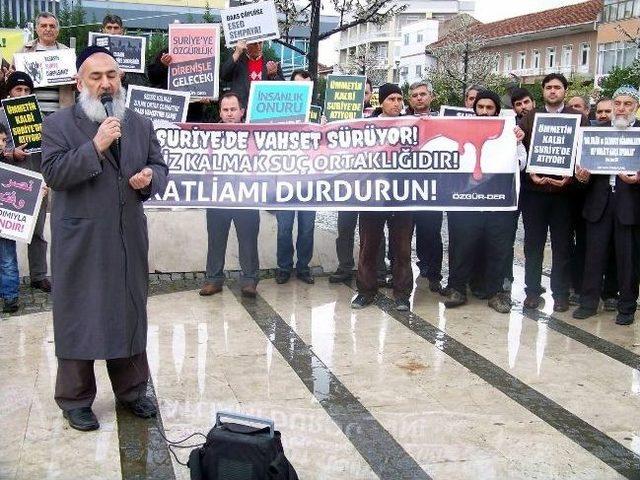 Esad Ve Baas Rejimi Salihli’de Protesto Edildi