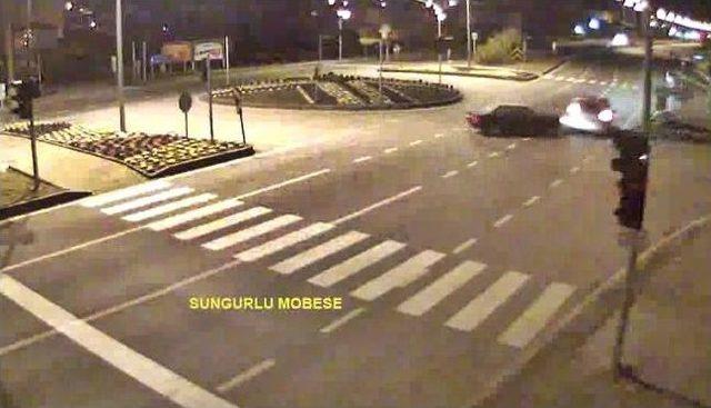 Çorum'da Trafik Kazaları Mobese'de