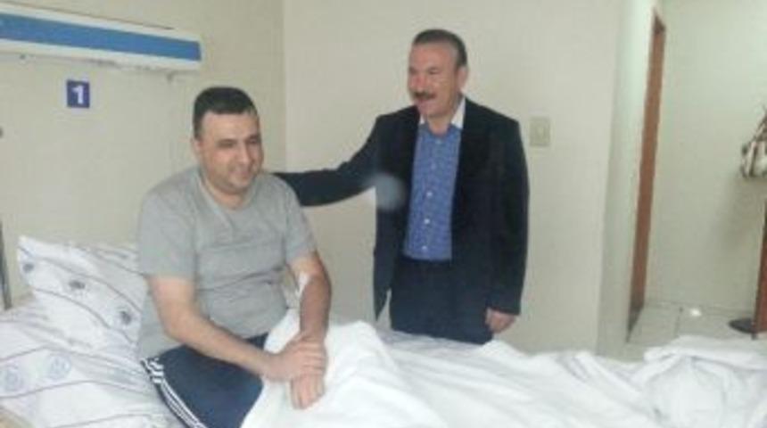 Başkan Doğan&rsquo;dan Kaza Ge&ccedil;iren Kaymakama Ge&ccedil;miş Olsun Ziyareti
