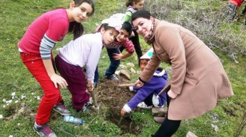 Bağarası H&uuml;rriyet İlk&ouml;ğretim Okulu Yeşil &Ccedil;evre İ&ccedil;in El Ele