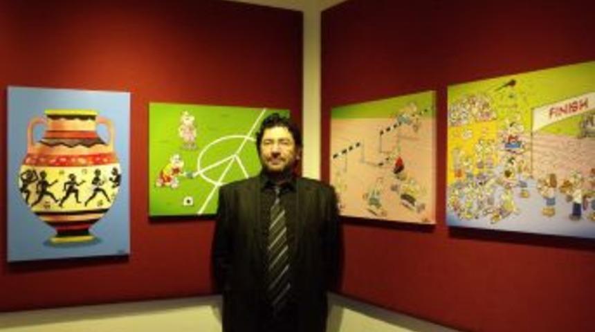 'Pala&rsquo;s Pandıras 30 Yıl' Karikat&uuml;r Sergisi A&ccedil;ıldı