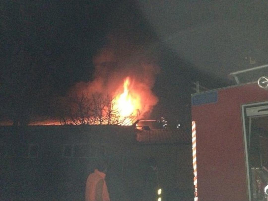 Botan İ&ccedil;me Suyu İstasyonu'nda Yangın