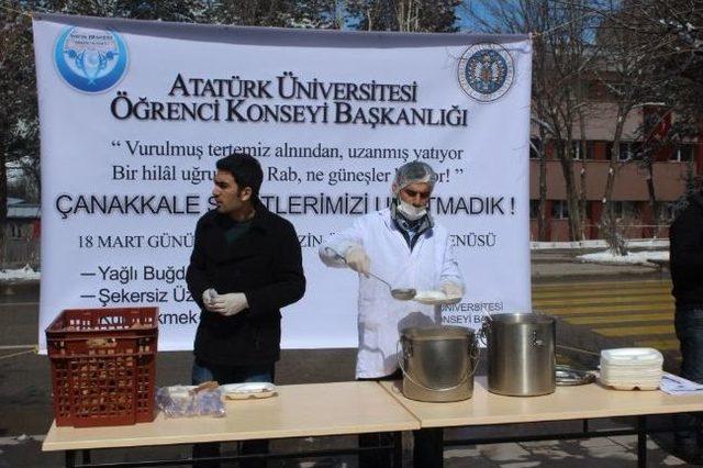 Atatürk Üniveristesi’nde Çanakkale Menüsü 1