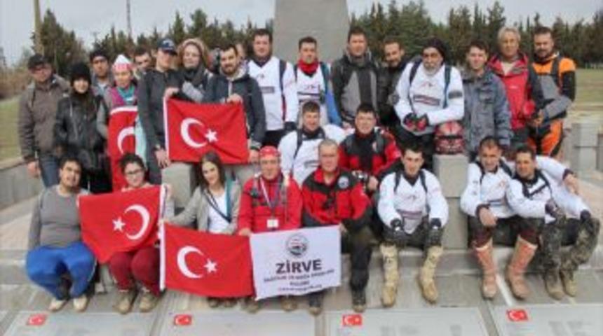 Uşaklı Dağcı Ve Motokros&ccedil;ular &Ccedil;anakkale Şehitleri I&ccedil;in Y&uuml;r&uuml;d&uuml;