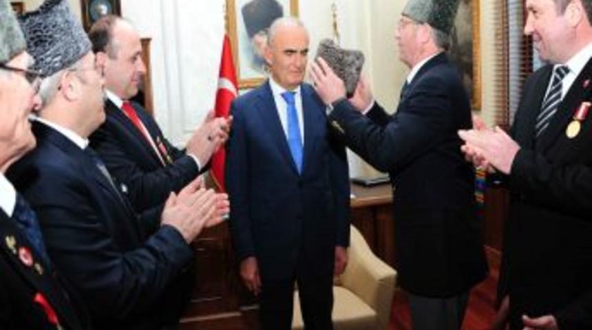 Şehit Ve Gazi Derneklerinin Temsilcileri Başkan Yılmaz'ı Ziyaret Etti