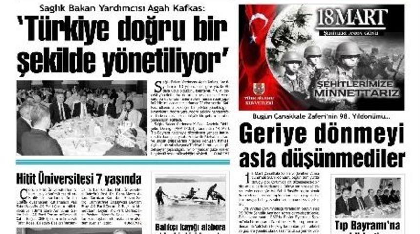 &Ccedil;orum Gazetesi 8. Yılını Kutluyor