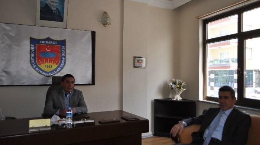 Kaymakam Sezgin, Şof&ouml;rler Odası'nı Ziyaret Etti