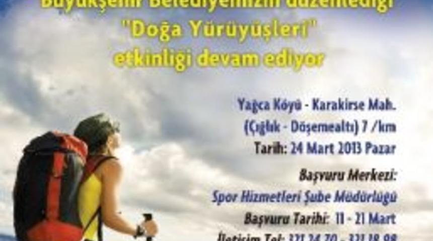 B&uuml;y&uuml;kşehir&rsquo;den &Uuml;cretsiz Doğa Y&uuml;r&uuml;y&uuml;ş&uuml;