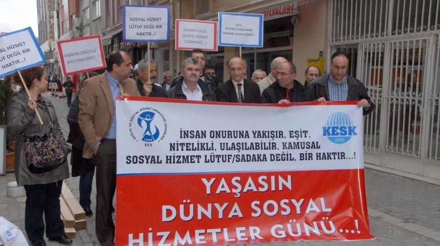 SES &Uuml;yelerinden 19 Mart Eylemi