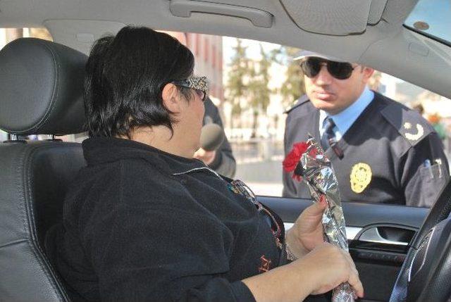 Polis Ceza Yerine Karanfil Verdi 1