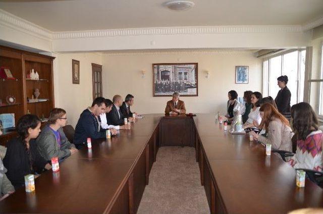 Alman Öğrencilerden Başkan Acar a Ziyaret 1