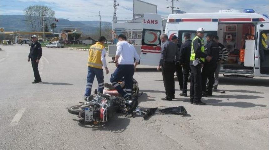 Tokat&rsquo;ta Motosiklet Kazası: 1 Yaralı