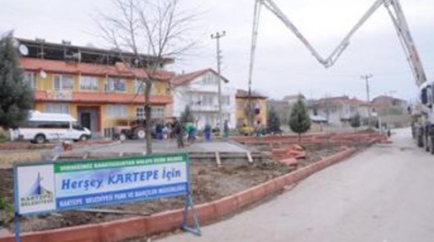 Eşme Parkı&rsquo;nda hummalı &ccedil;alışma