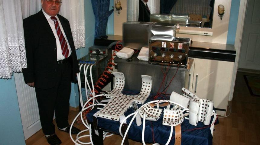 Trabzonlu Emekli Mucit Sırt, Bel Ve Bacak Ağrısını Tedavi Eden Makine Icat Etti