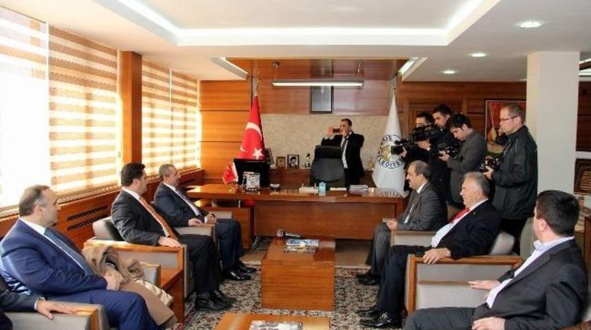 Sancaktepe Belediye Başkanı Erdem&rsquo;den, Başkan &Uuml;rg&uuml;p&rsquo;e Ziyaret