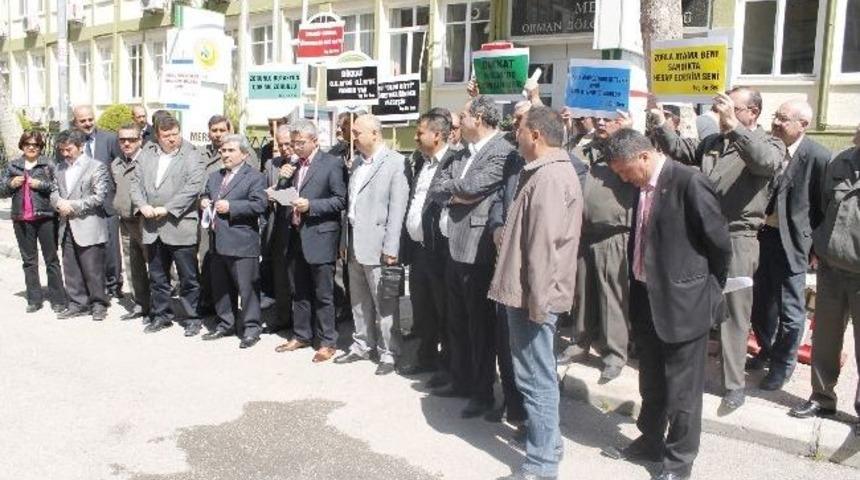 Orman Muhafaza Memurlarından Protesto Eylemi