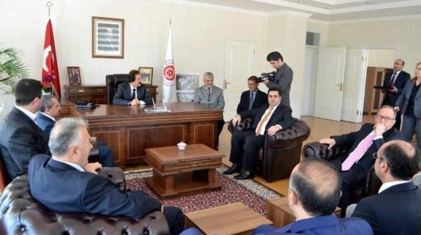 Rekt&ouml;r Kocacık&rsquo;a Sancaktepe Belediye Başkanı Erdem&rsquo;den Ziyaret