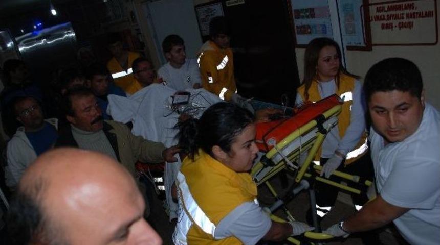 Ayağını Kaptırdığı &Ccedil;apa Motoruyla Hastaneye Getirildi