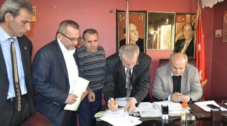 Mhp &Ccedil;erkezk&ouml;y İl&ccedil;e Başkanı Mustafa Ordu G&ouml;revi Devretti