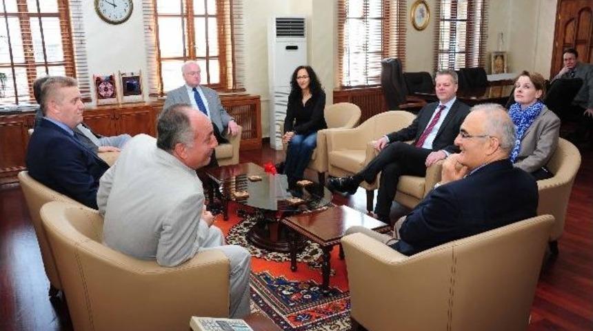 Kardeş Alman Heyeti Yılmaz&rsquo;ı Ziyaret Etti