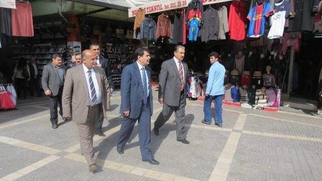 Vali Şahin, Esnafları Ziyaret Etti 2