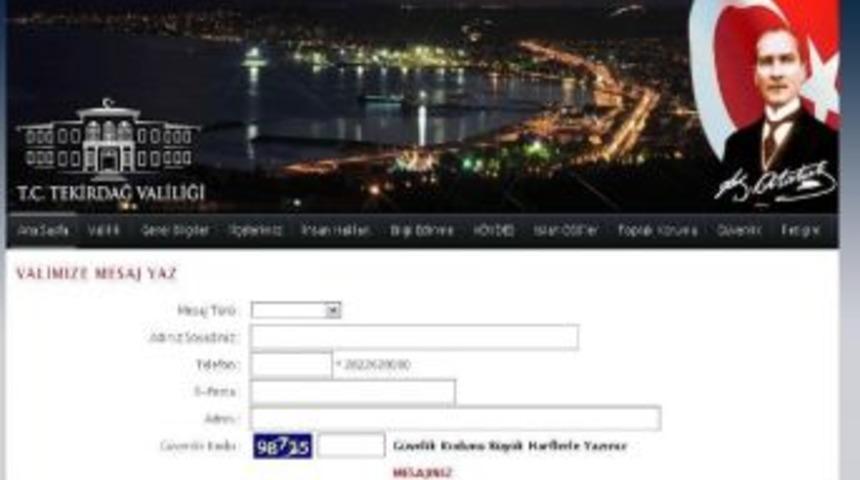 Vatandaş Sorunu Valiye Mesajla Aktarıyor