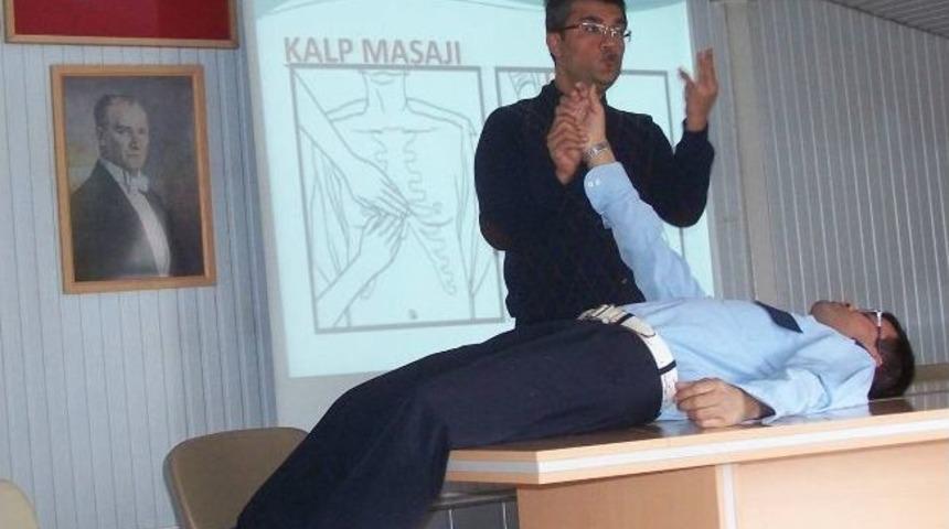 Korkuteli&rsquo;nde Servis S&uuml;r&uuml;c&uuml;lerine İlk Yardım Eğitimi