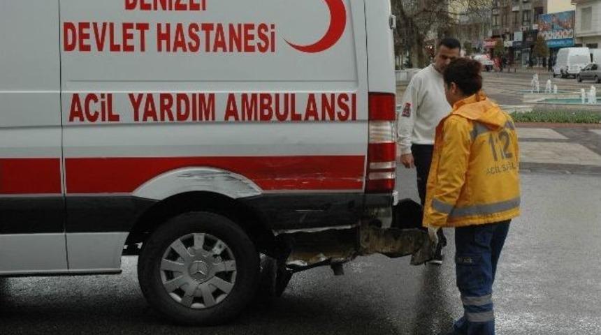 Hastaya Giden Ambulans Kaza Yaptı
