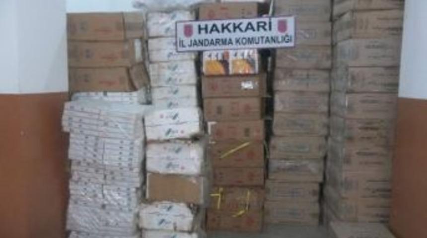 Hakkari&rsquo;de 120 Bin Karton Ka&ccedil;ak Sigara Ele Ge&ccedil;irildi