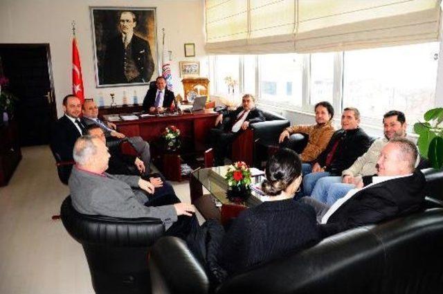 Trakya Gazeteciler Birliği Derneği nden Başkan Dalgı&ccedil; a Ziyaret 1