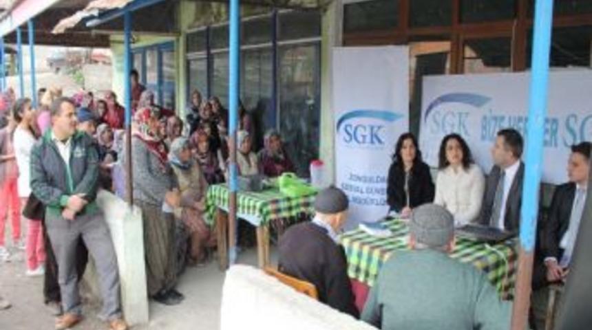 Zonguldak Sgk&rsquo;dan K&ouml;ylerde Bilgilendirme Toplantısı