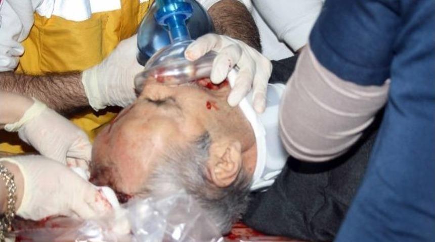 U&ccedil;an &Ccedil;atının Altında Kalan Bir Kişi Ağır Yaralandı