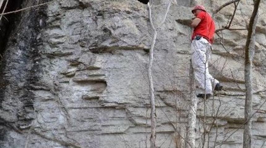 Etrafı Taş Duvarla &Ccedil;evrili Kaya Mezarları İlgi G&ouml;r&uuml;yor