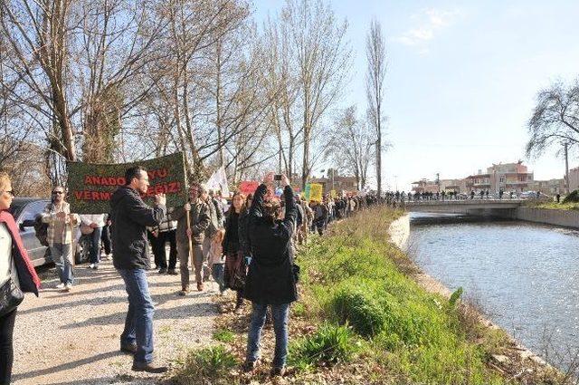 Mıhlı &Ccedil;ayı nda Hes Protestosu 1