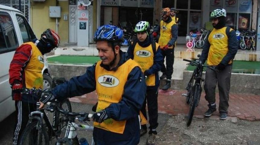 Tema Vakfı İle Bisiklet&ccedil;iler &ldquo;su İ&ccedil;in Farkındalık Turu&rdquo; D&uuml;zenledi
