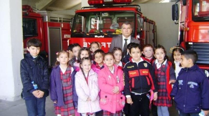 Ayvalık&rsquo;ta Miniklerden Meslek Branşı Ziyaretleri