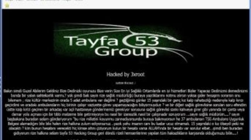 Sağlık Sistemini Eleştirip Siteyi Hacklediler