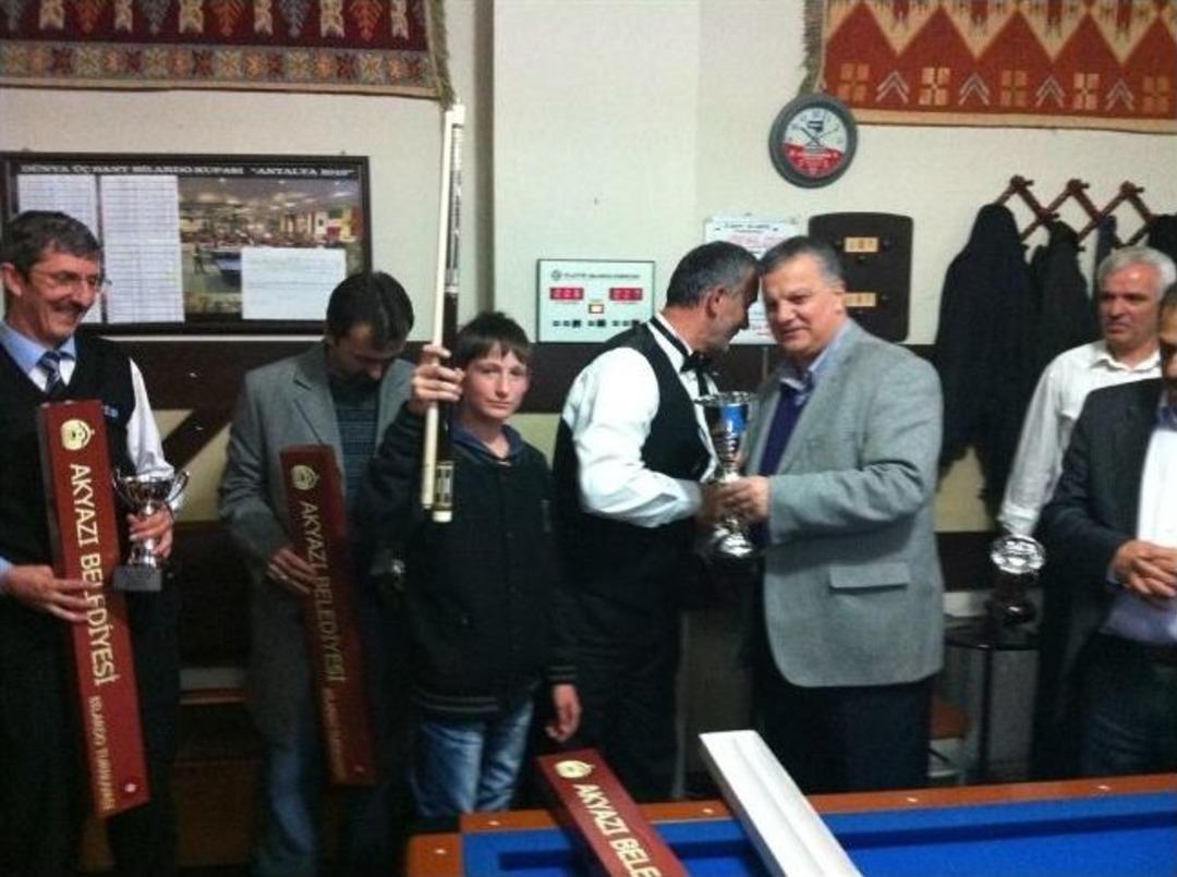Akyazı Belediyesi Bilardo Şampiyonası Sona Erdi
