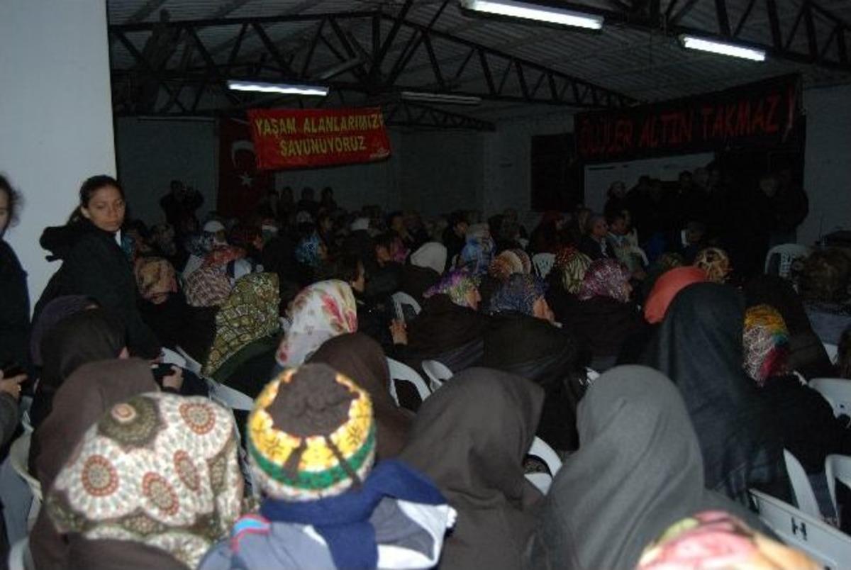 &Ccedil;evrecilerden Altın Madenlerine Karşı Bilgilendirme Toplantısı
