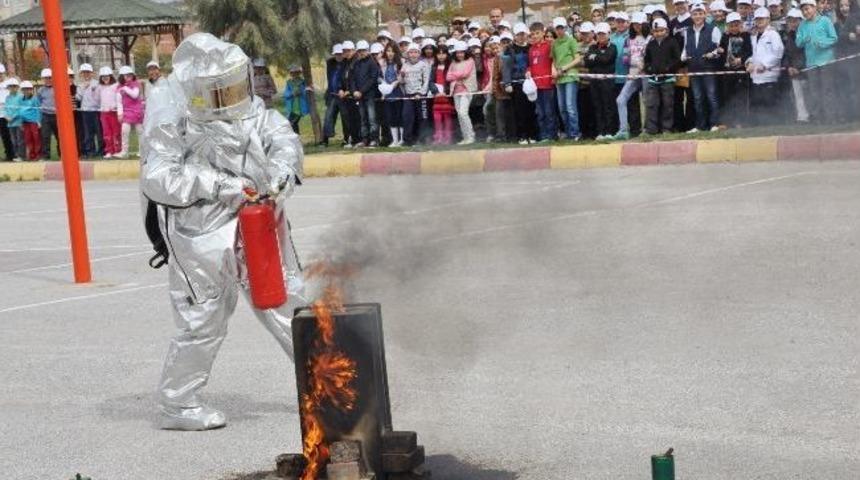 Aksaray'da Doğalgaz Tatbikatı