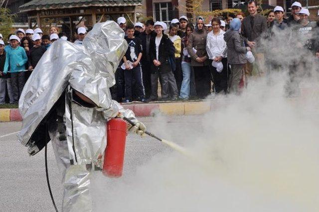 Aksaray'da Doğalgaz Tatbikatı