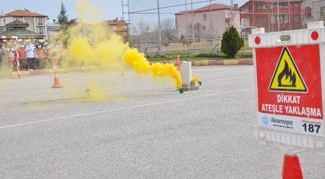 Aksaray'da Doğalgaz Tatbikatı