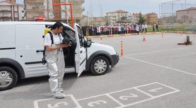 Aksaray'da Doğalgaz Tatbikatı