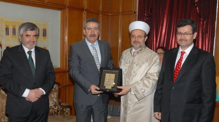 Diyanet İşleri Başkanı G&ouml;rmez, Başkan Kocaoğlu&rsquo;nu Ziyaret Etti