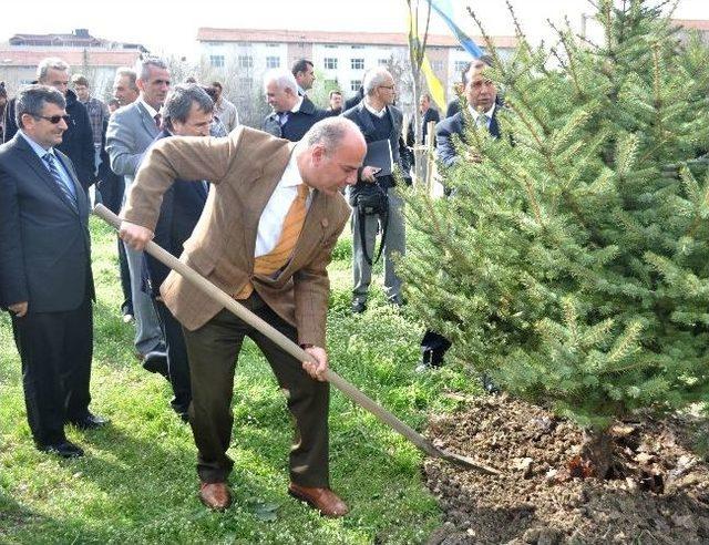 Trakya &Uuml;niversitesi&rsquo;nde 2 Bin 500 Fidan Toprakla Buluştu 3